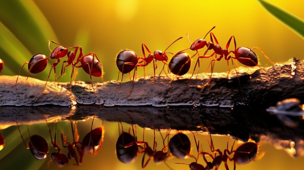 Ants and vibrations