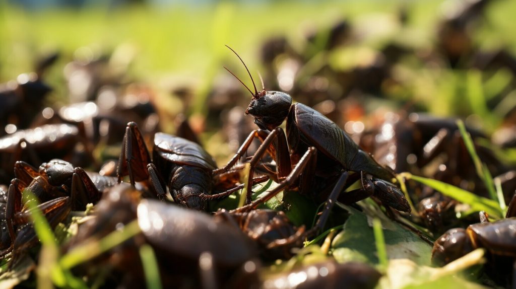 Ants as food for crickets