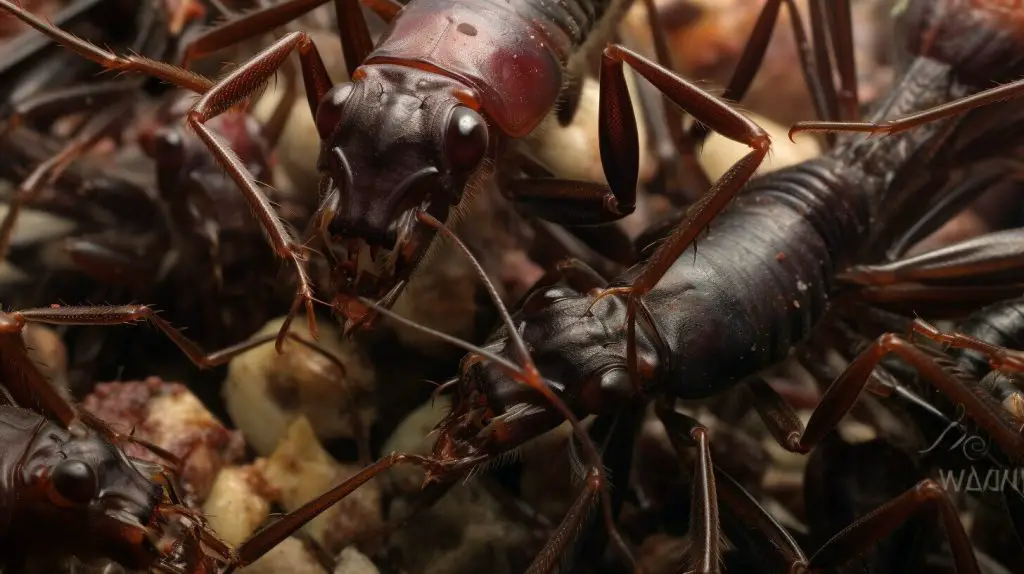 Ants in cricket's diet