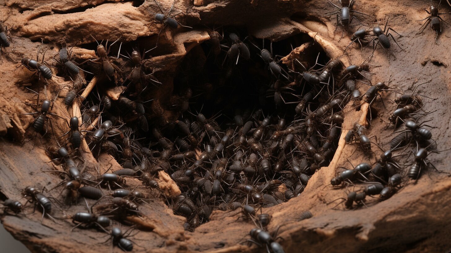 Discovering Carpenter Ants What Does A Carpenter Ant Nest Look Like