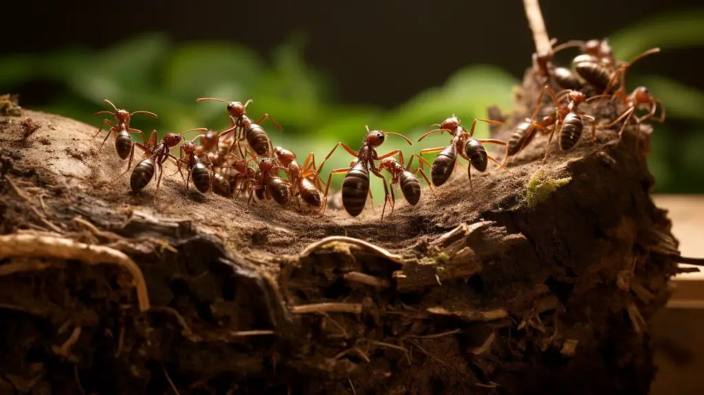 Different types of ant nests