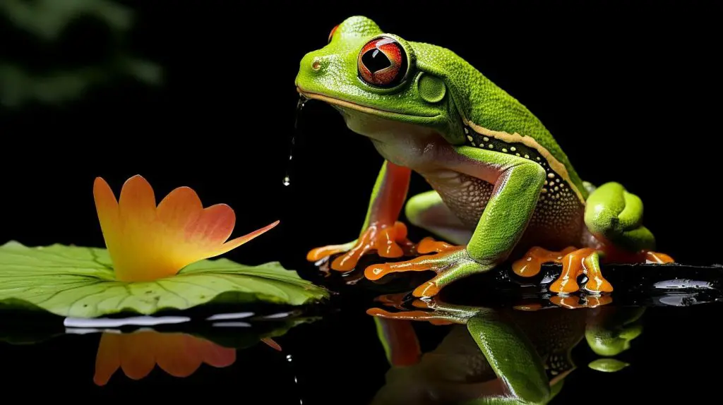 Frog Eating a Bug