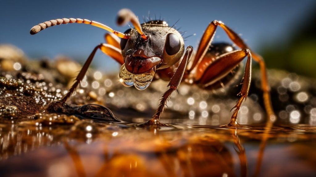 ant biology and water