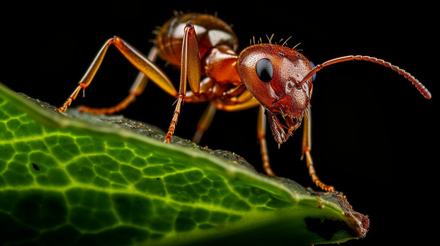 Ant Carrying A Leaf 3 