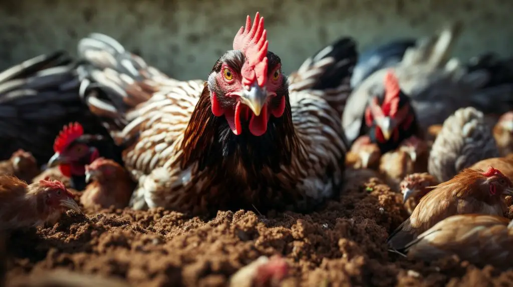 ant diet for chickens