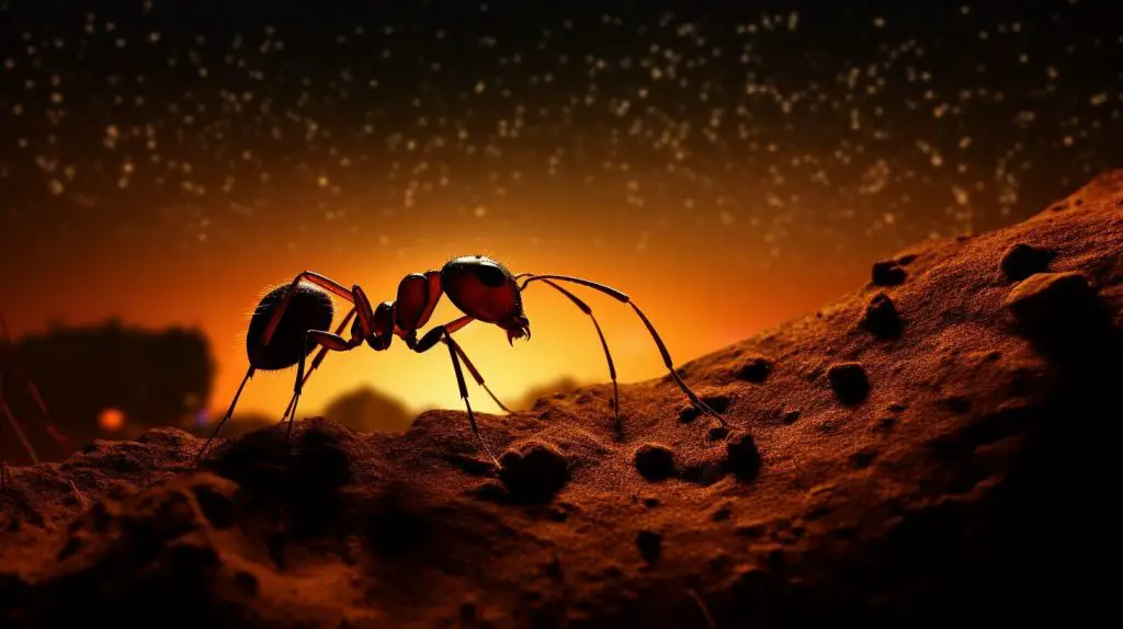 ant foraging at night ant foraging at night