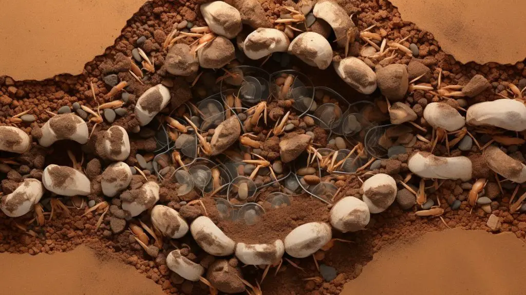 ant nest construction methods