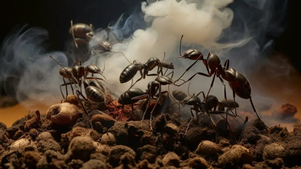 ants and nicotine