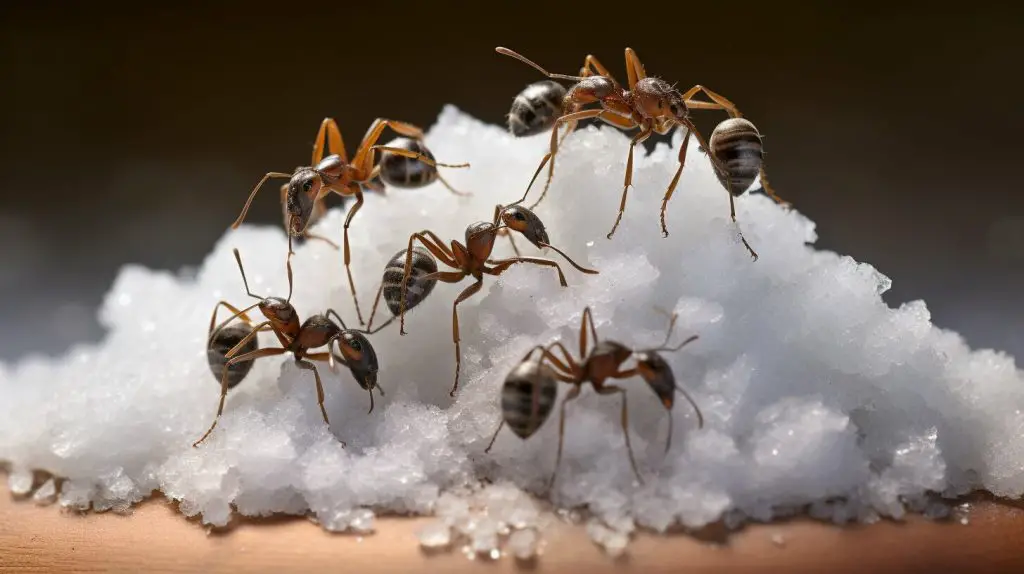 ants and salt
