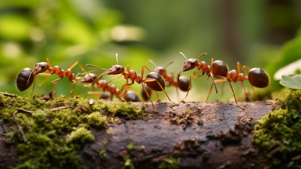 ants carrying food