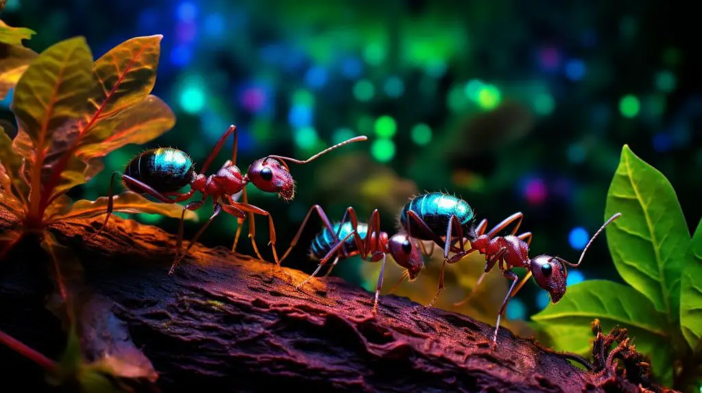 ants detecting ultraviolet light
