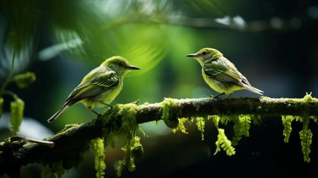birds and ants in the ecosystem