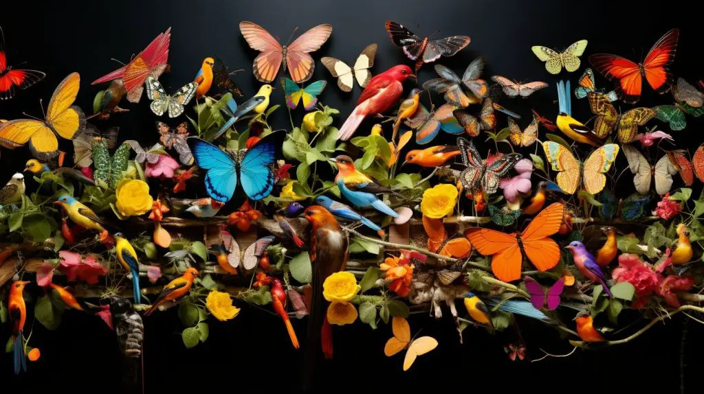 birds and insects
