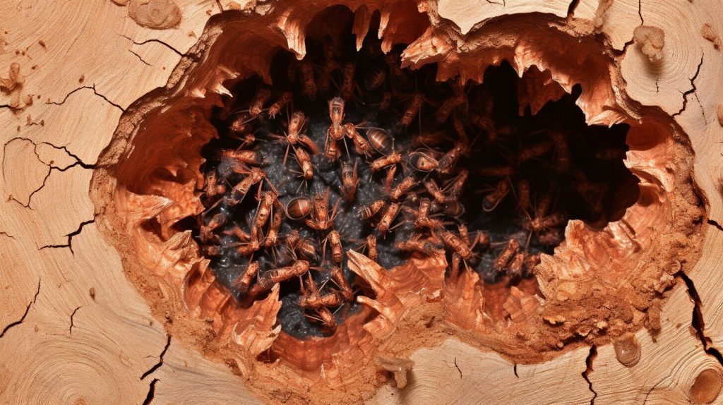 carpenter ant nest
