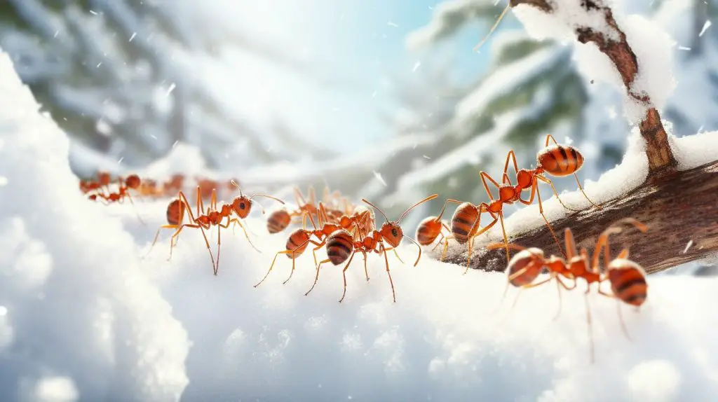 do ants die in the winter