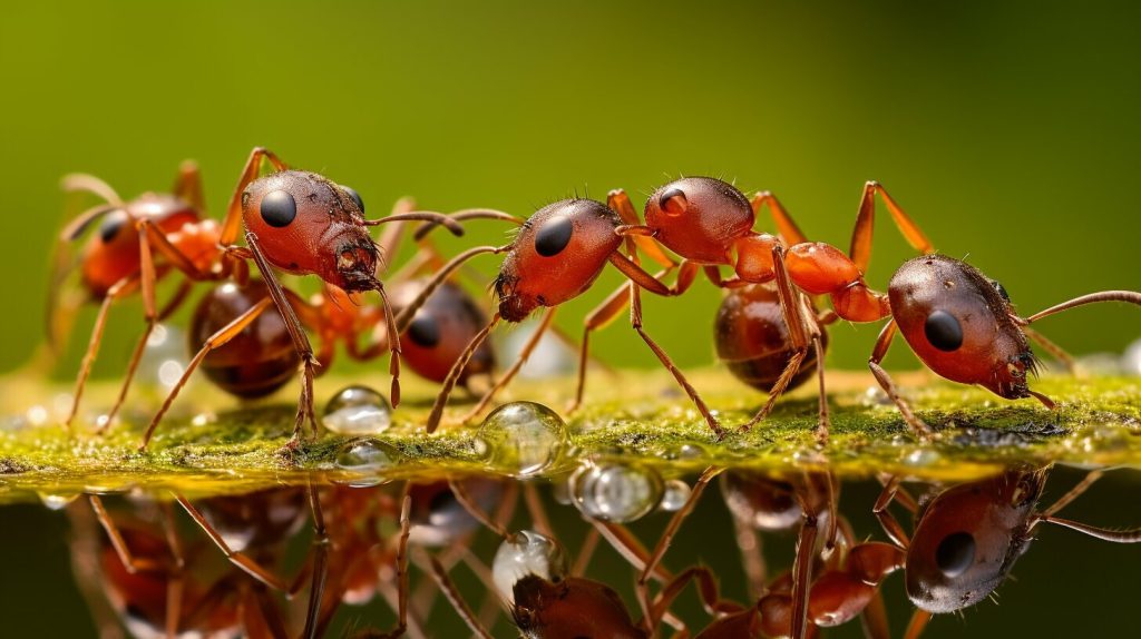 do ants drink water