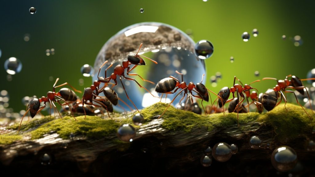 maintaining water balance in ants