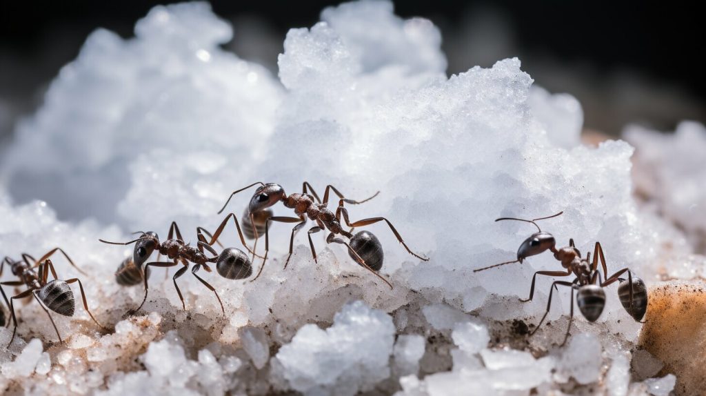 natural salt consumption by ants