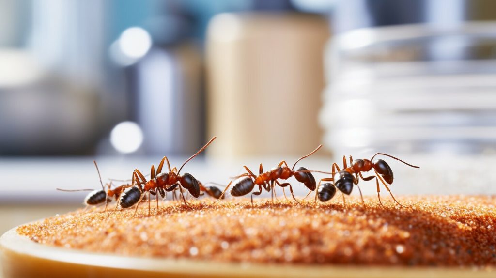 using grits to get rid of ants