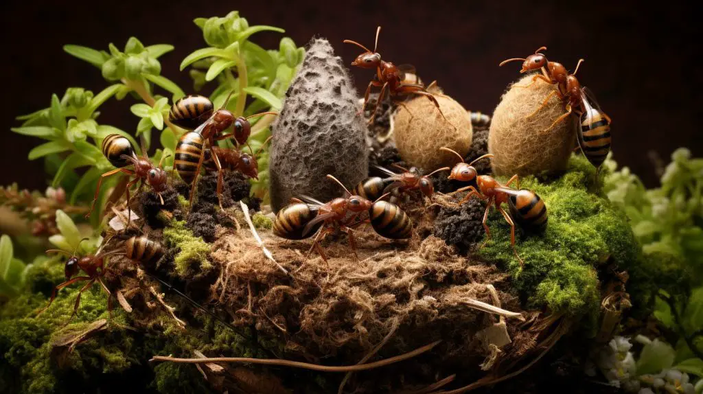 what does an ant nest look like