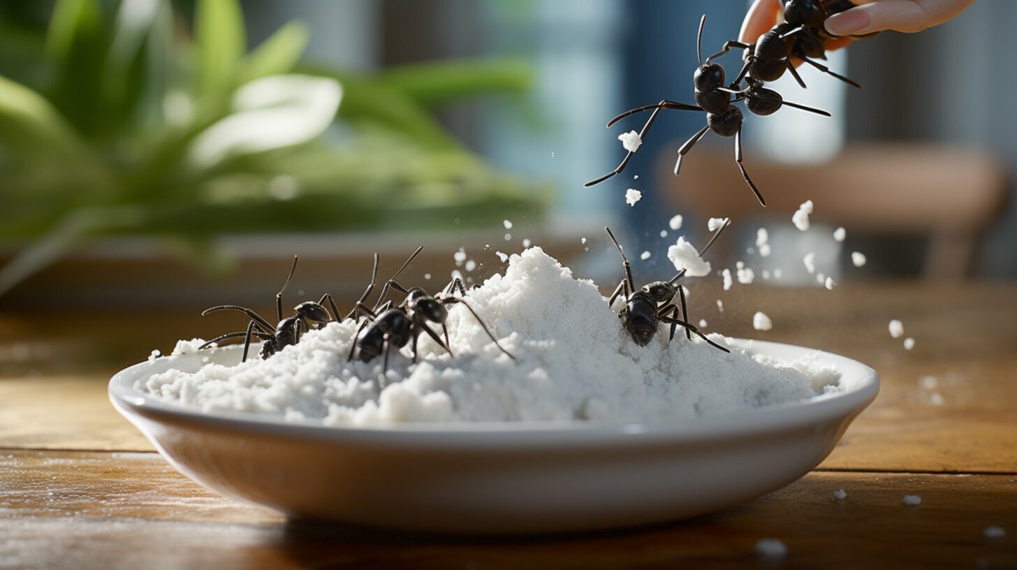 does cornstarch kill ants