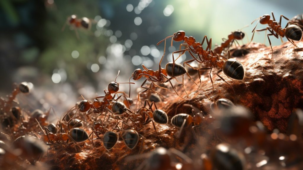 oxygen intake in ants